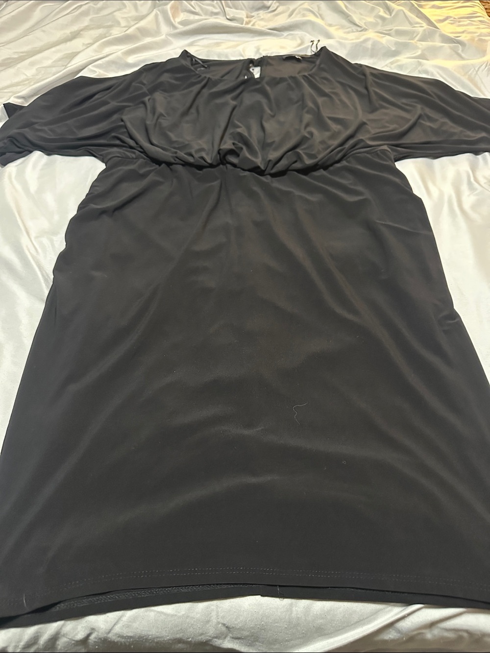 Michel Studio Black Midi Dress